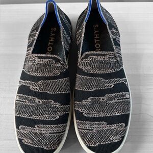 Rothy’s Slip On Black & Gold Camo